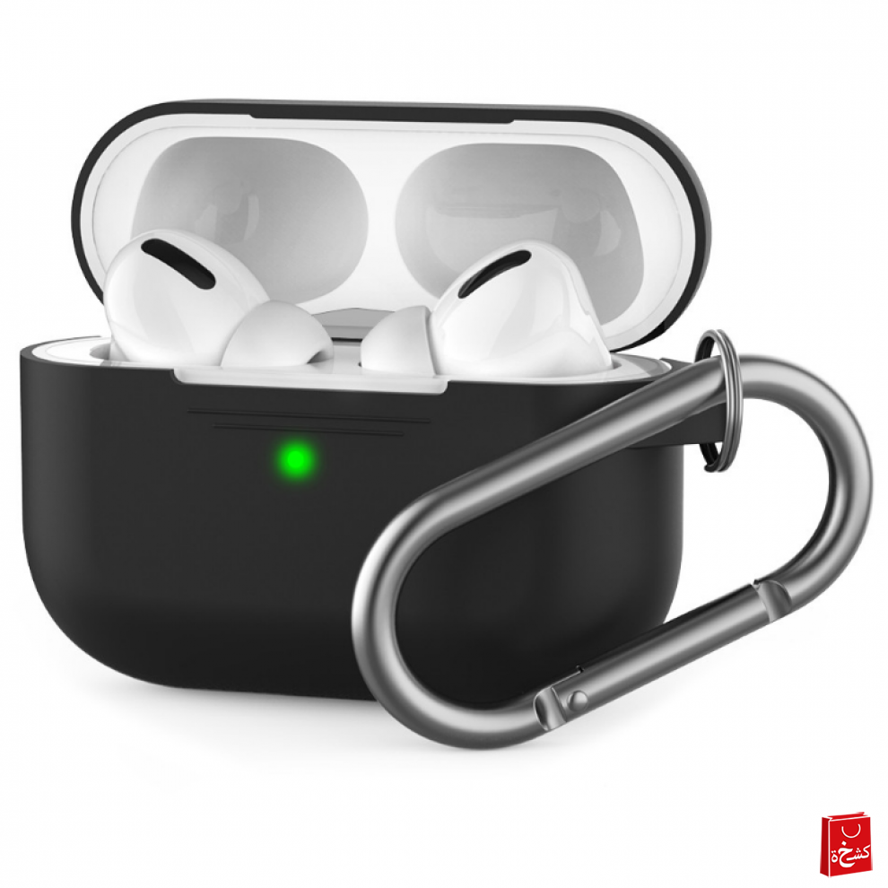 AhaStyle Full Cover Silicone Keychain Case for AirPods Pro
