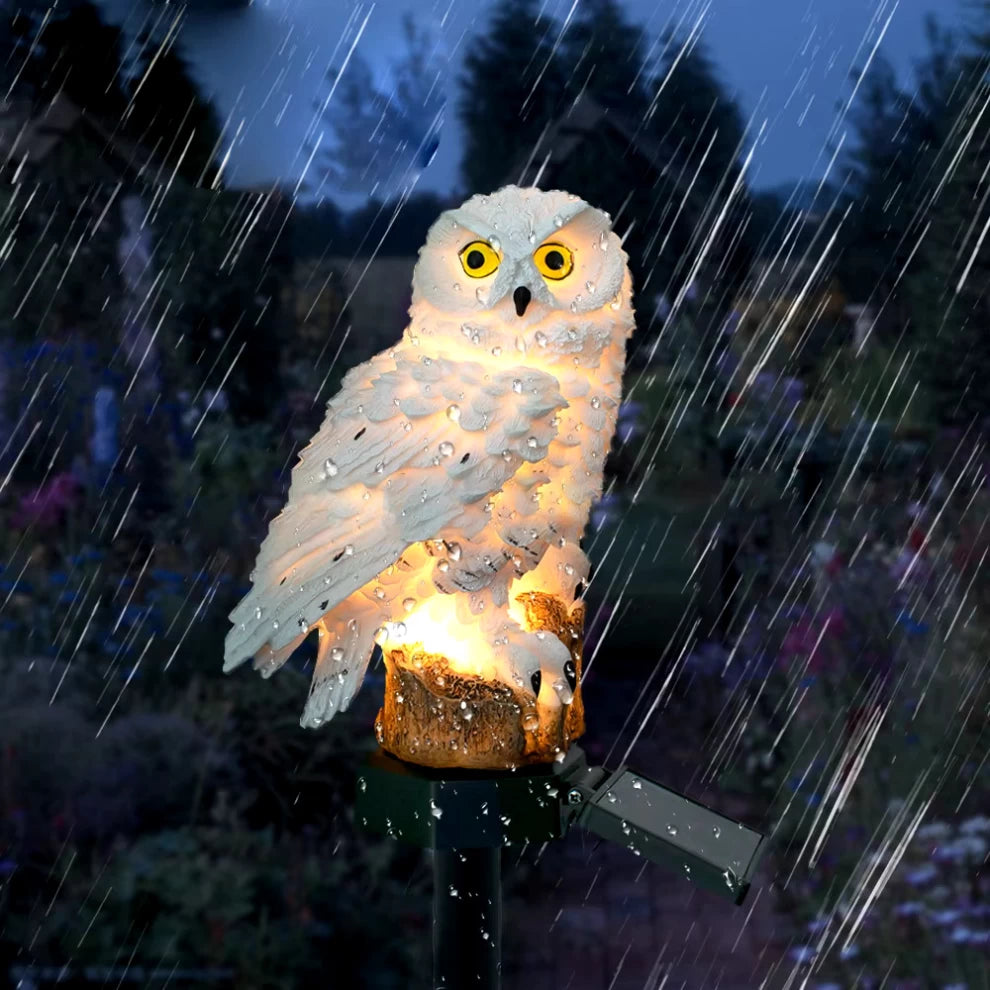 Solar Owl Garden Light Outdoor Waterproof LED Lawn Lamp