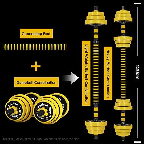 Adjustable Dumbbell Barbell Weight Training Set for Home -18.3kg