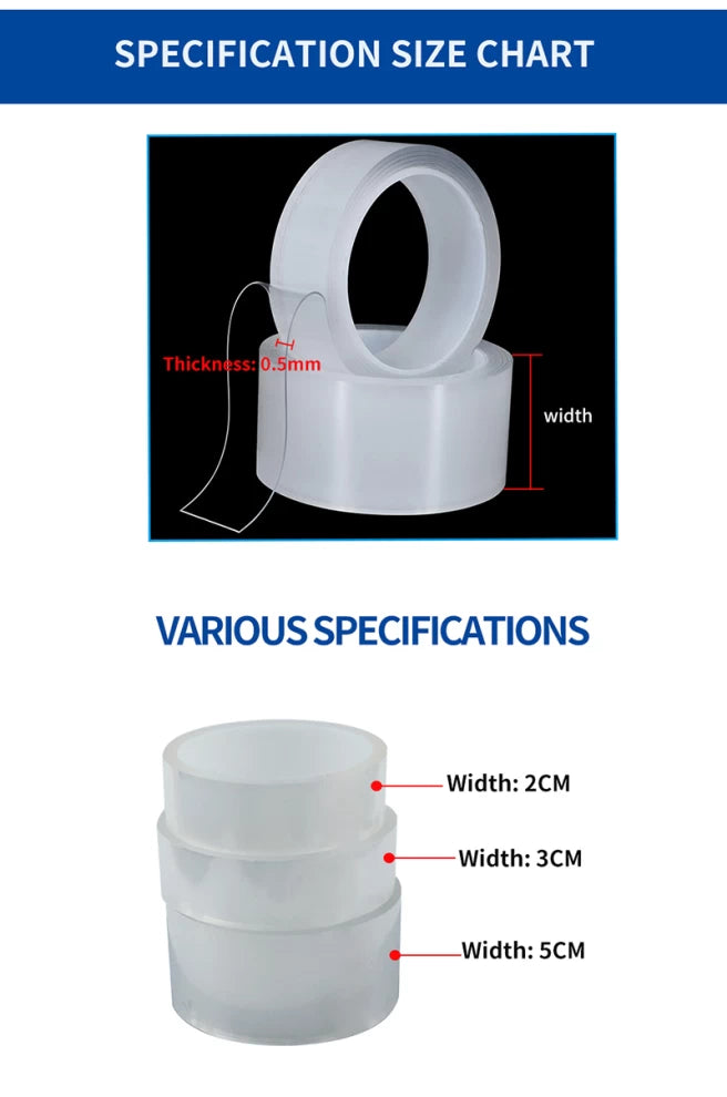 Waterproof Self-Adhesive No Leakage Clear Tape Water Strip-3M