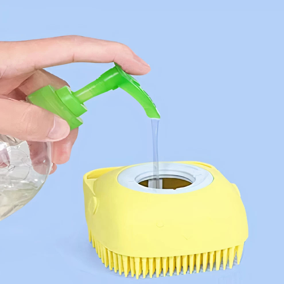 Body Scrubber with Soap Dispenser for Shower