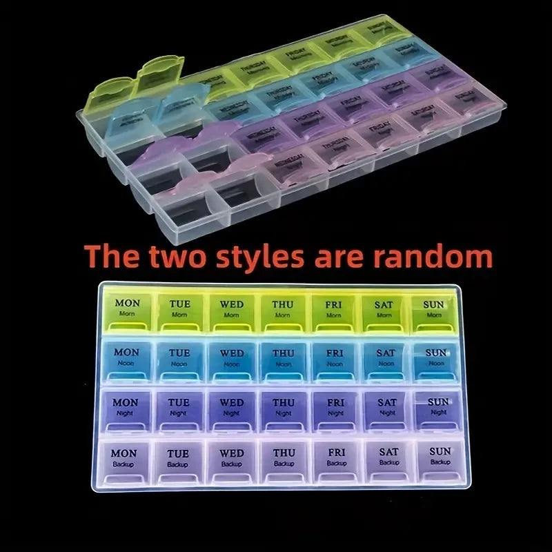 Tablet Pill Box Holder Medicine Storage Organizer