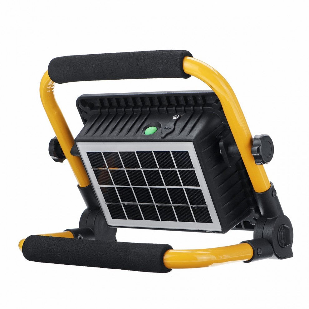 Solar Powered Rechargeable Industrial Portable Flashlight