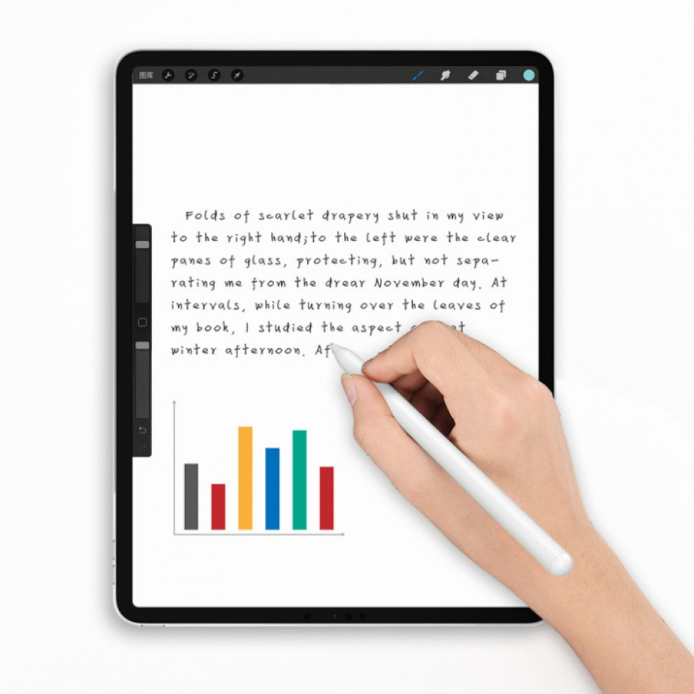 WiWu Pencil X Palm Rejection Stylus Pen for Apple iPad 2018 up to 2020 series-White