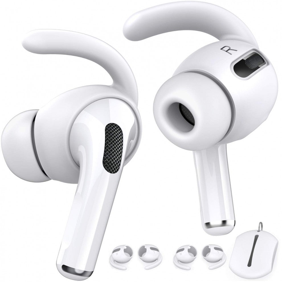 AhaStyle Fit in the Case Ear Covers for Airpods (3Pairs) - Black and White