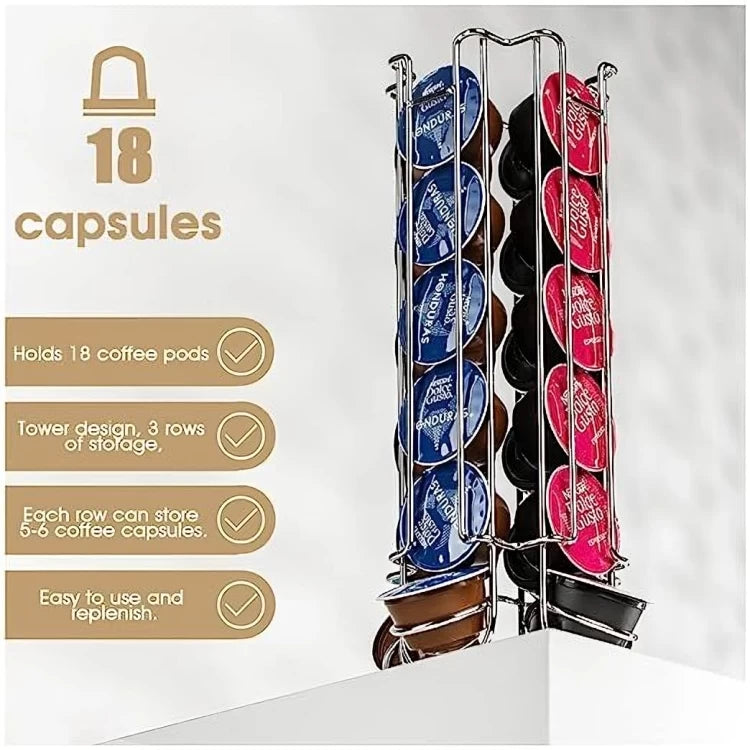STANDING COFFEE HOLDER FOR 18 DOLCE GUTSO PODS