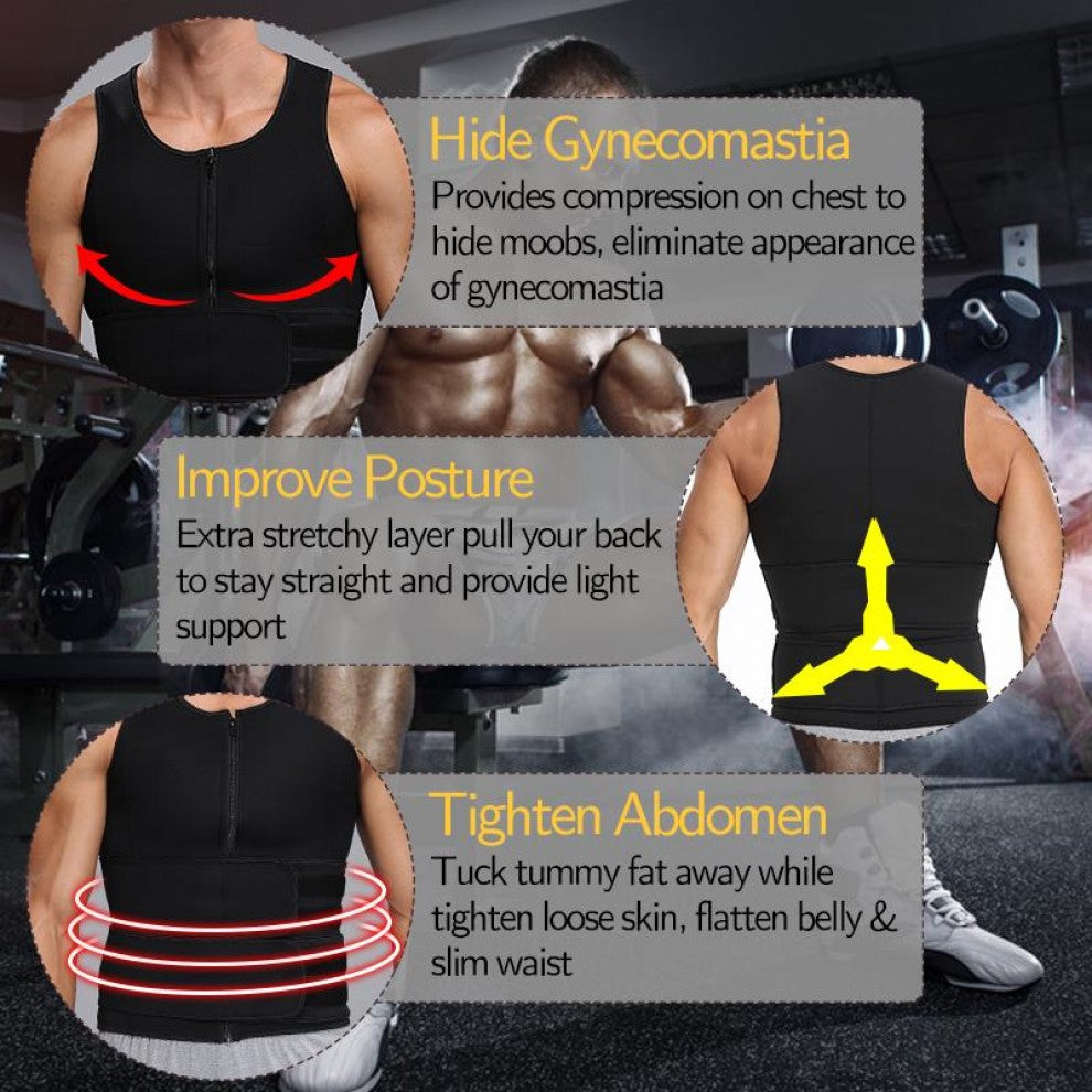 Zipper Waist Trainer for Men