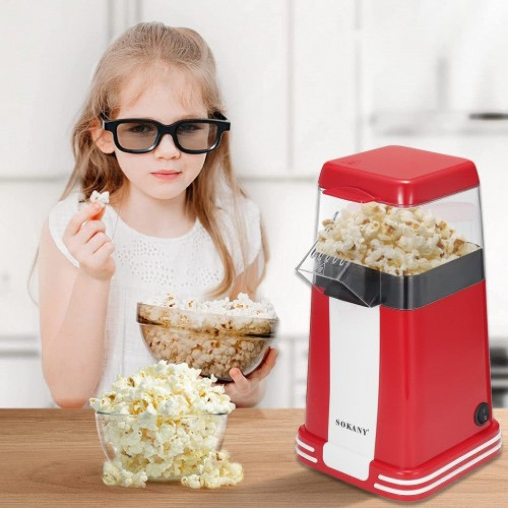 Sokany Popcorn Maker, 1200W, Hot Air Technology