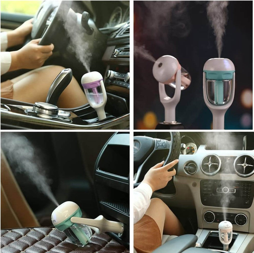 مرطب هواء السيارة وناشر الزيوت العطرية العطرية 12 فولت
