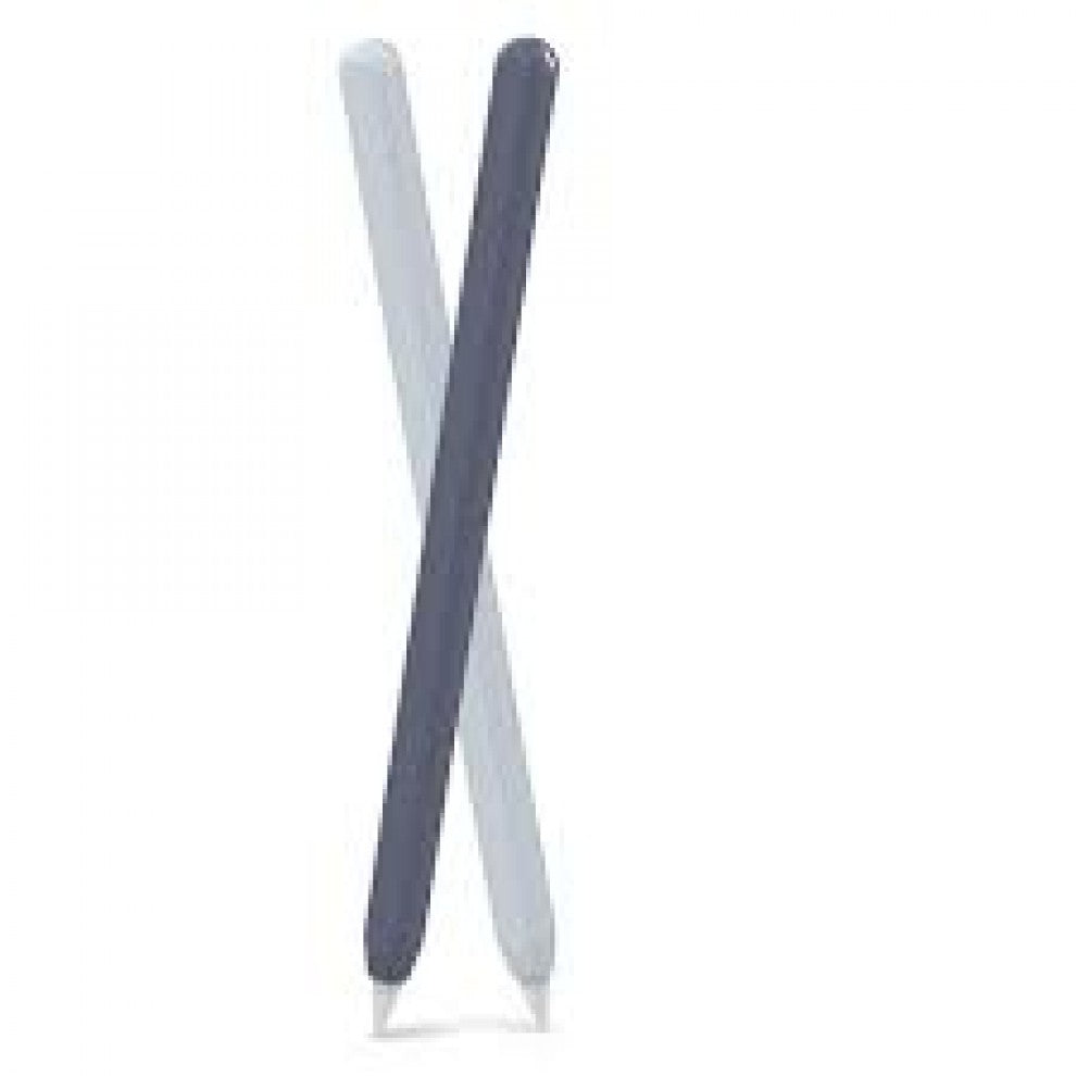 AhaStyle Silicone Apple Pencil Sleeve (2Pack) - Navy Blue/Light Blue