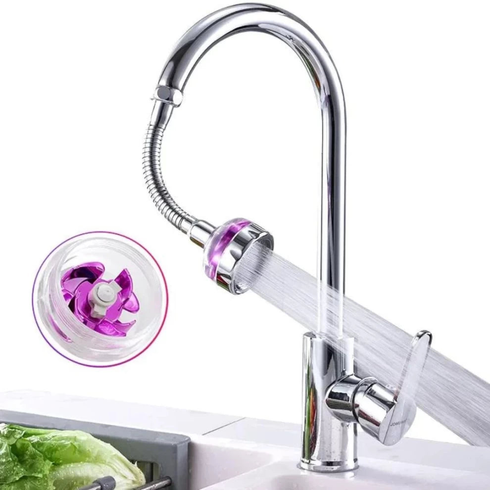 360° Rotatable Kitchen Splashproof Faucet Extender – Flexible & Efficient Water Flow!