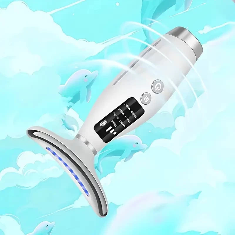 USB Rechargeable Face & Neck Massager – 7 Modes for Ultimate Relaxation