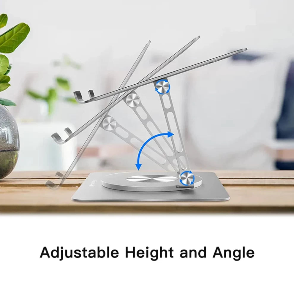 Aluminum 360° Rotating Tablet & Phone Holder | Universal Stand for iPad, Android, iPhone