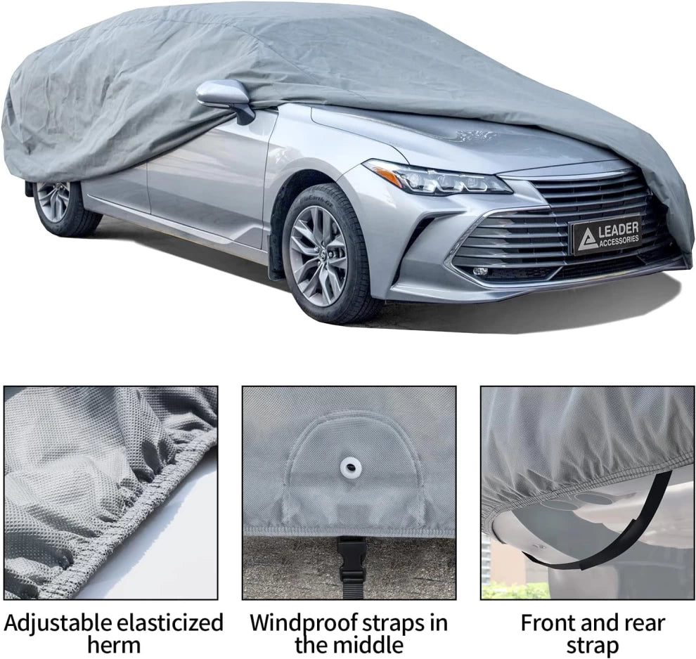 Waterproof Outdoor Car Cover for Sun Rain Protection-XL-540CM