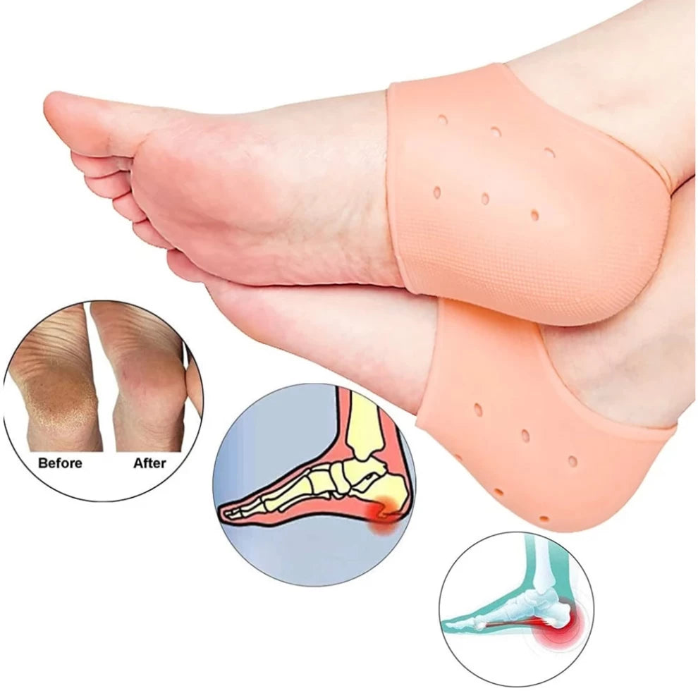 1 Pair Silicone Heel Protector and Cushion - Foot Pad