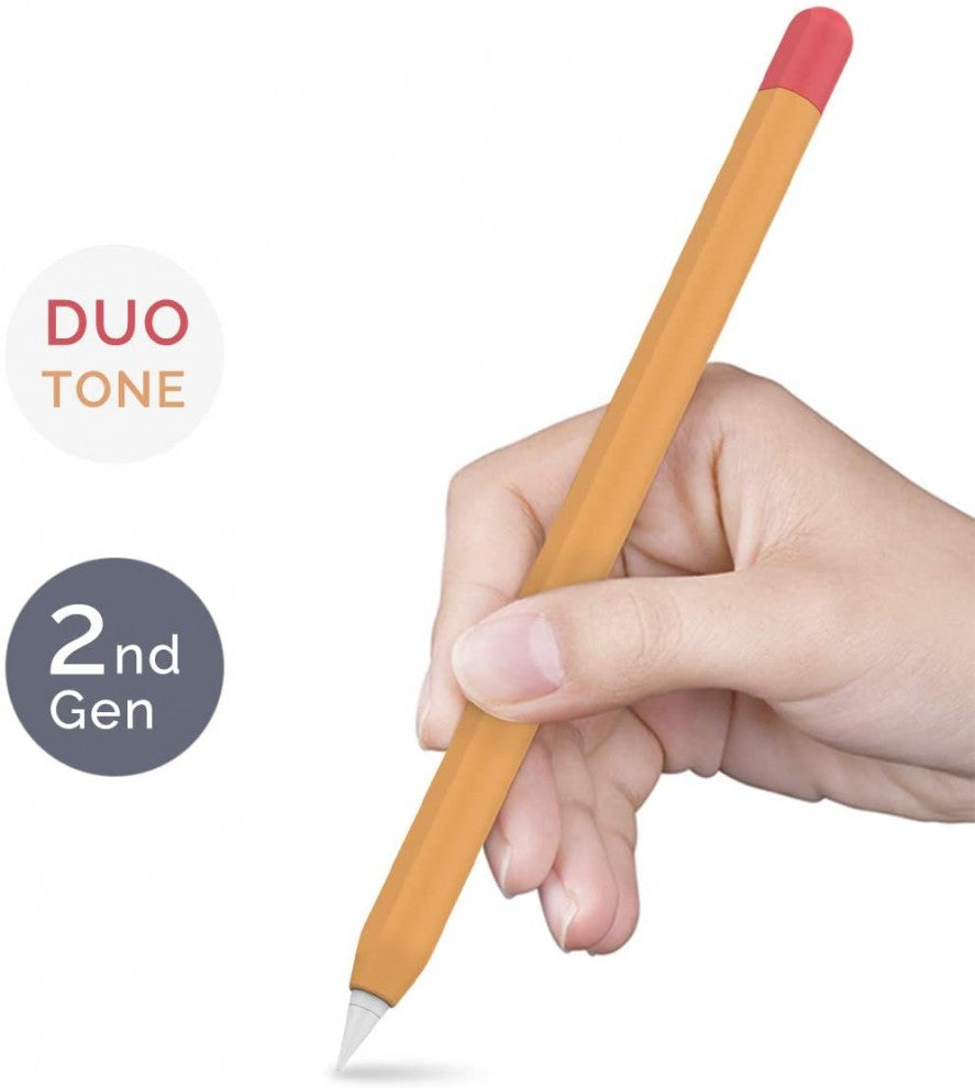 AhaStyle Duotone Ultra Thin Apple Pencil Sleeve (2nd Gen) - Orange/Red