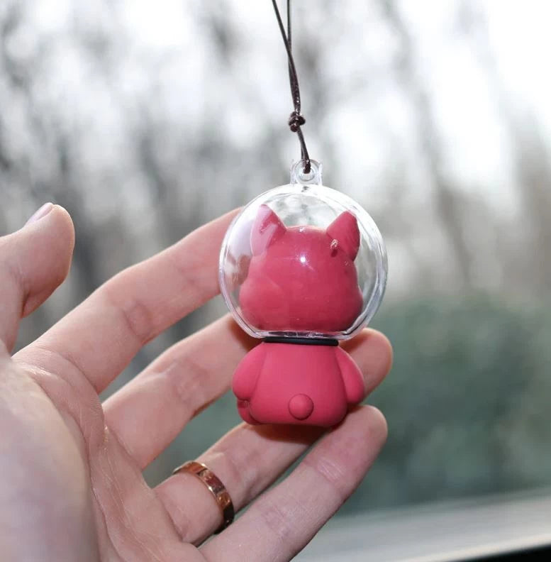Swinging Space Dog Pendant