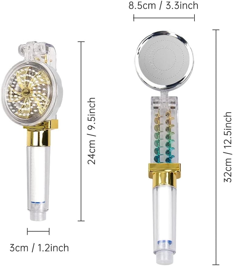 Twin Shower Head Turbo Fan-with Filter