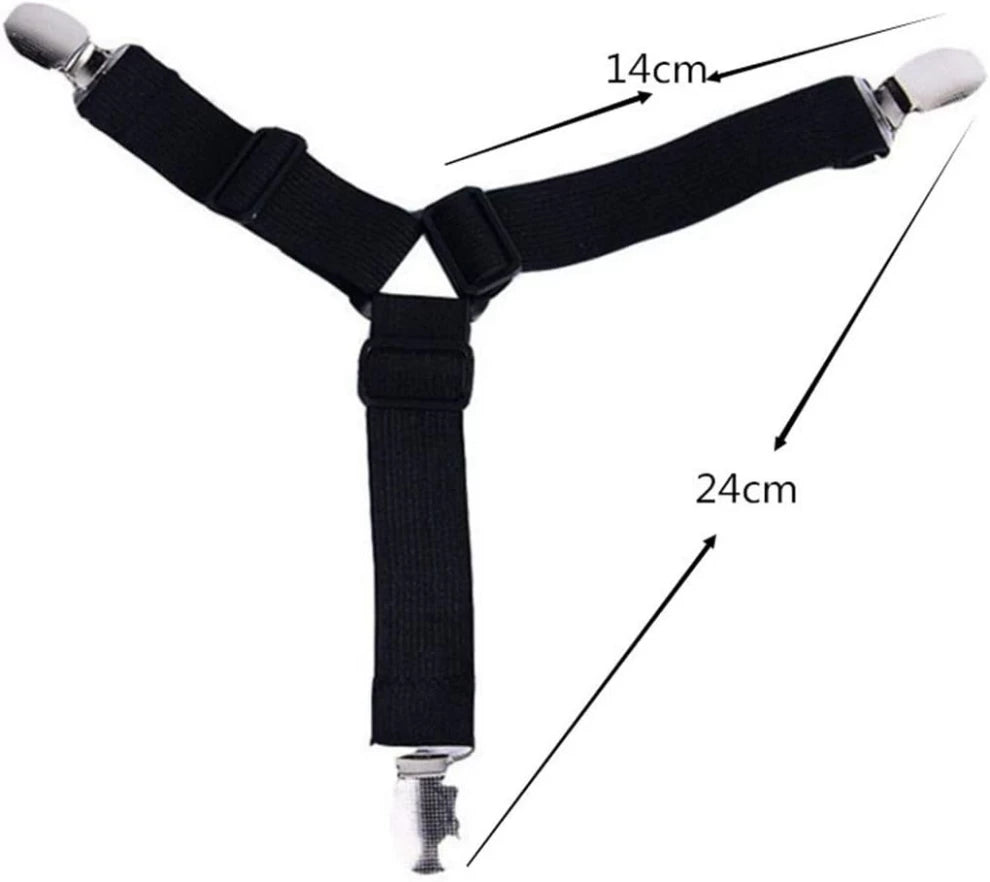 Adjustable Bed Sheet Holder Straps-4pcs
