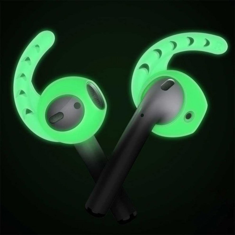 AhaStyle Premium Silicone Ear Hook Cover for Airpods (3 Pairs) - Night Glow