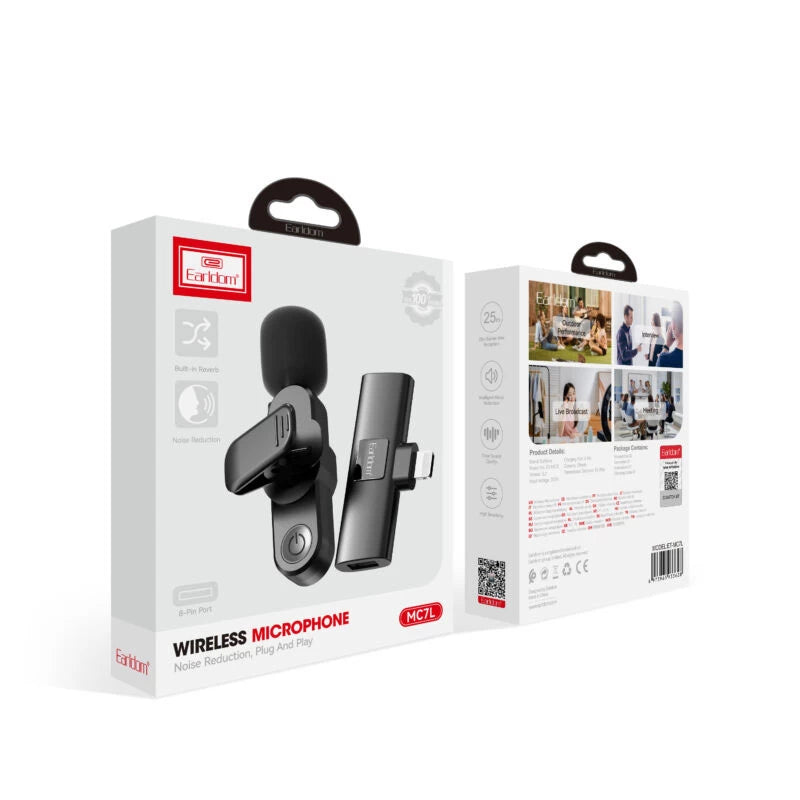 Wireless Microphone with noise reduction Lighting Connector MC7L
