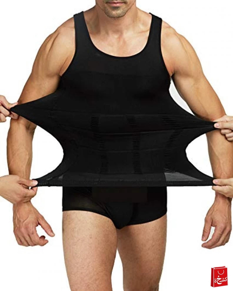 Slim N Lift Slimming Vest For Men Black Thick-007