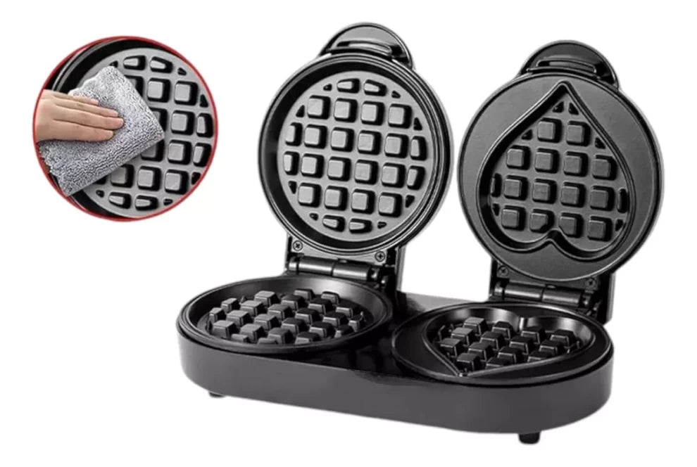 2in1 Non-Stick Electric Waffle Maker