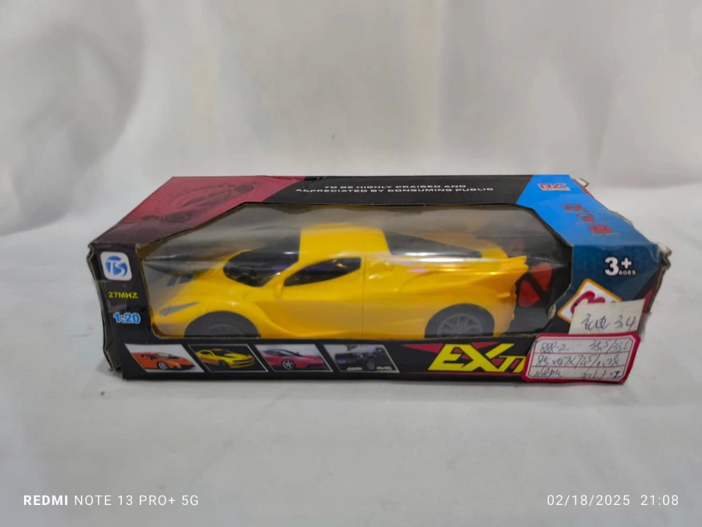 Battery Operated Super Race Car – Remote Control (GH887-4) | Yellow Color
