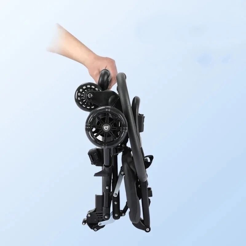 Baby Stroller, Foldable Four-wheeled