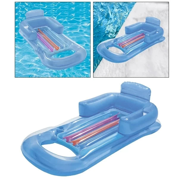BEST WAY Designer Fashion Lounge | Stylish Inflatable Lounger for Pool, Beach & Home 62” x 35”