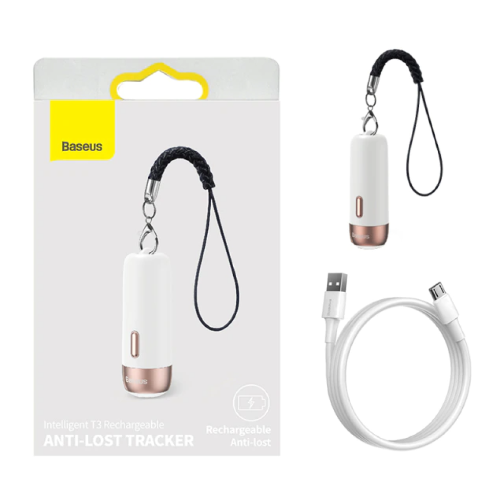 Baseus T3 Anti-Lost Tracker Intelligent Rechargeable for iPhone&Android 80m Smart