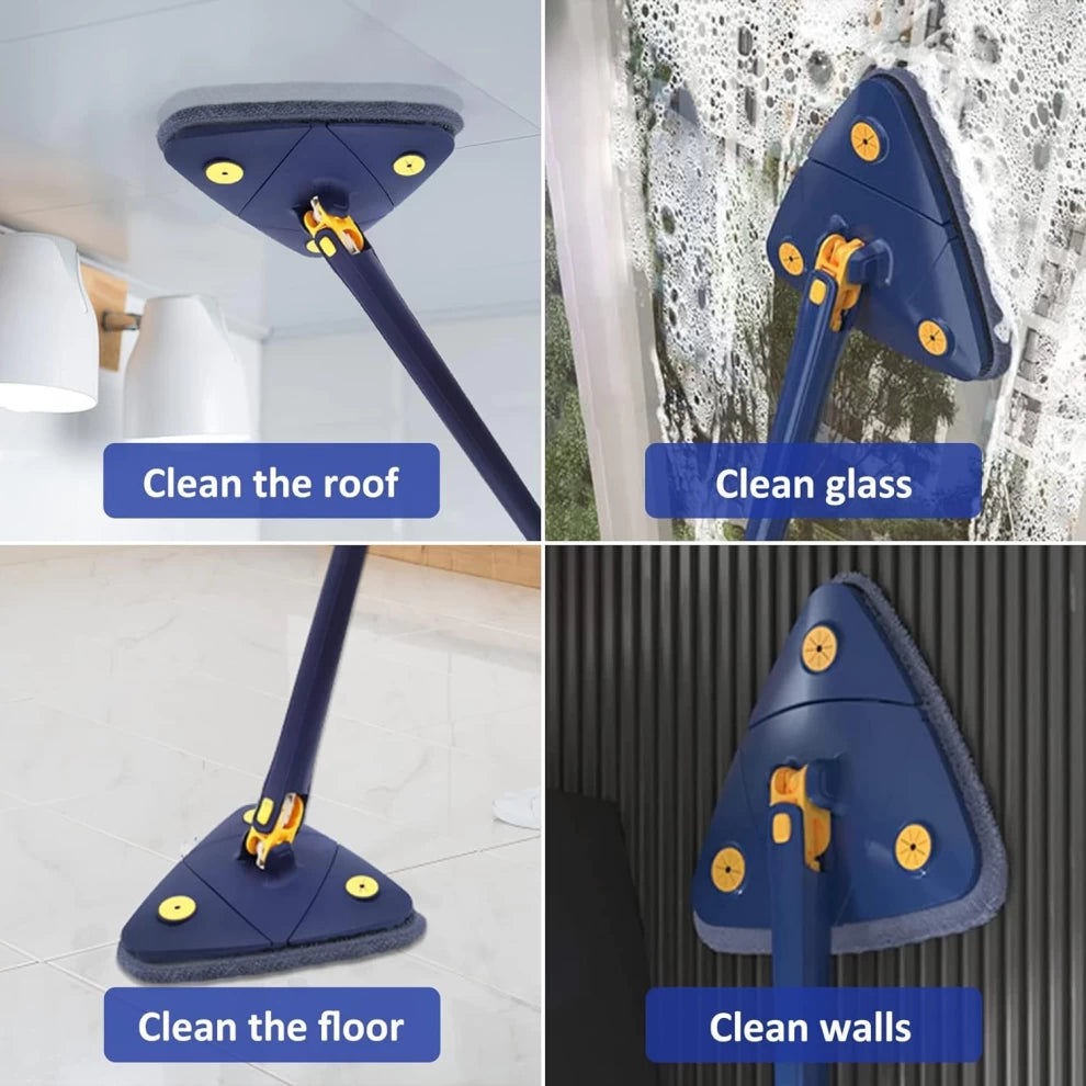 Automatic Triangle Mop Handle 360 Degree Rotating