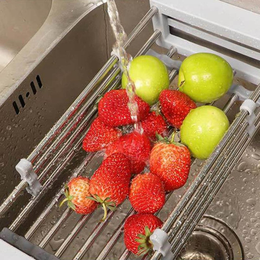 Adjustable Sink Dish Drying Rack Kitchen Organizer