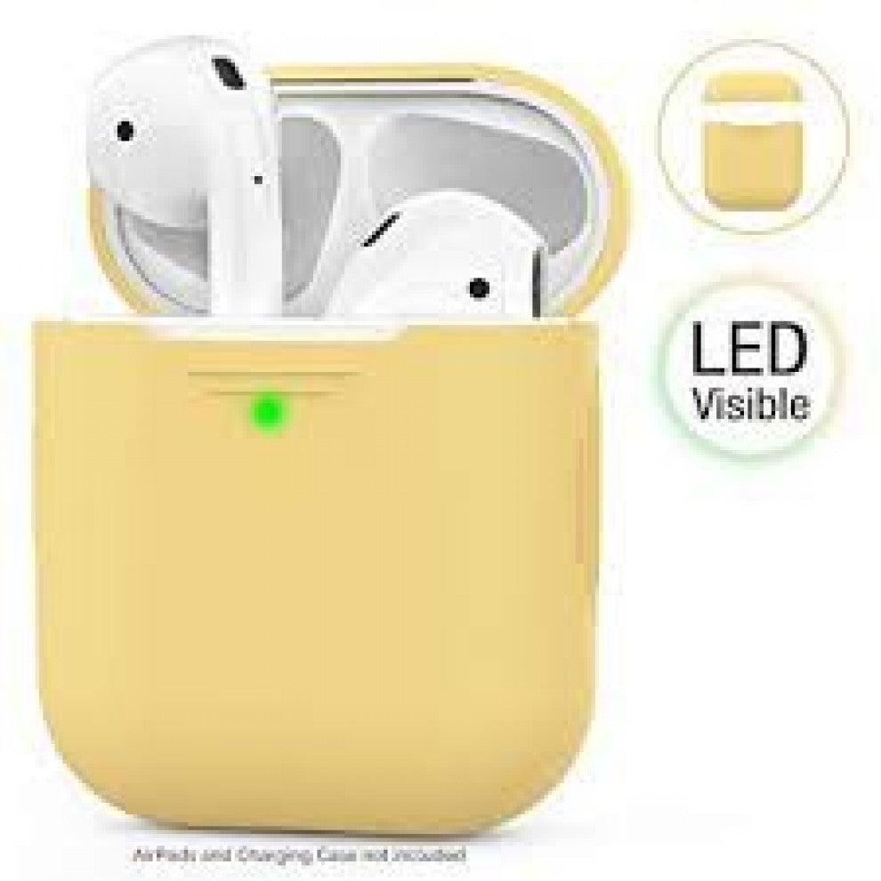 AhaStyle Keychain Silicone Case for Airpods - Yellow