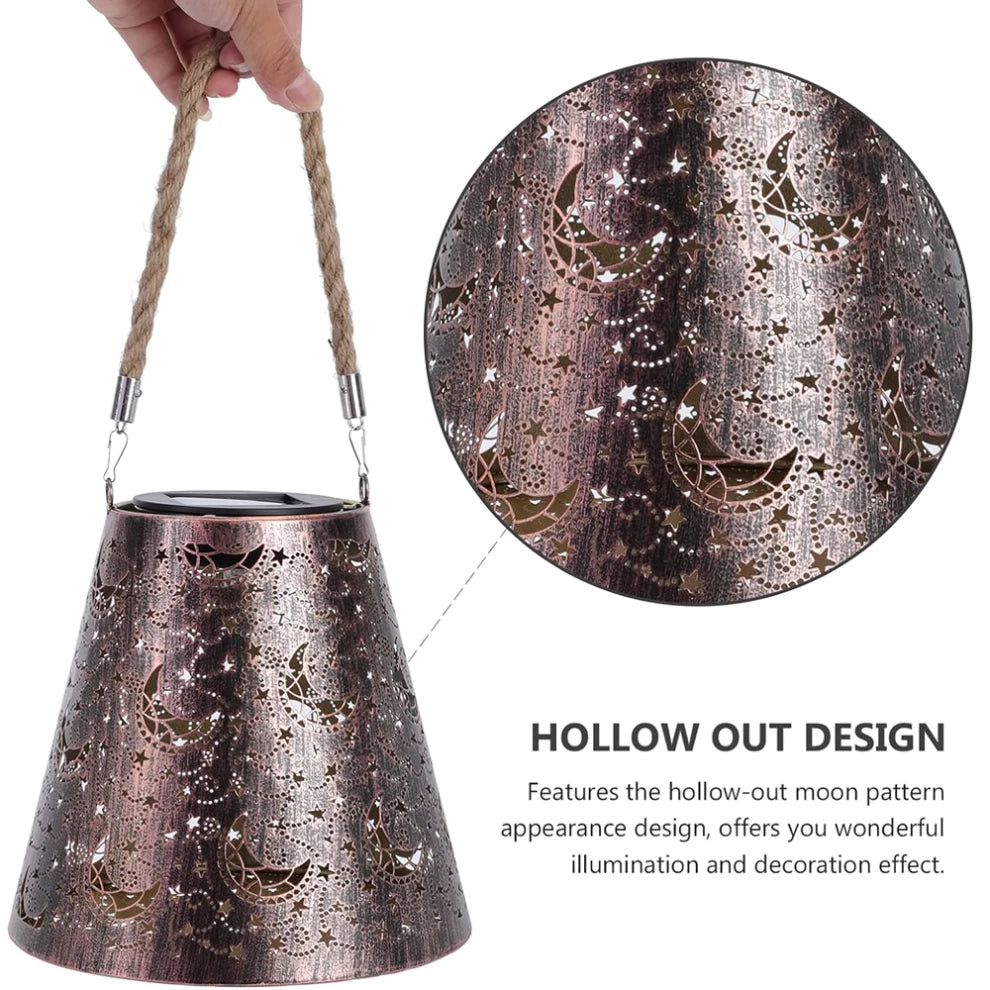 Solar Lantern Outdoor Star Moon Decorative Hanging Lanterns Light