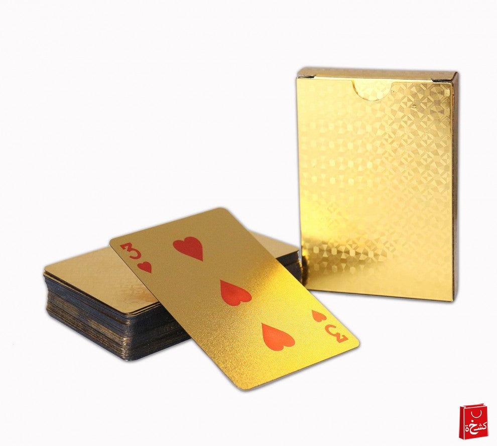 2psc Gold Deck of Cards, Playing Cards, Waterproof Playing Cards