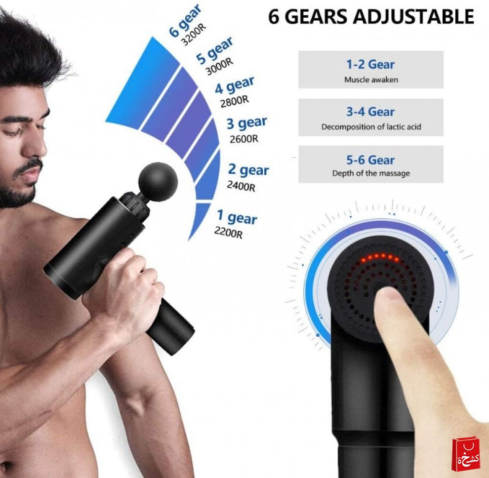 6-Speed Percussion Massage Gun for Deep Tissue Relaxing