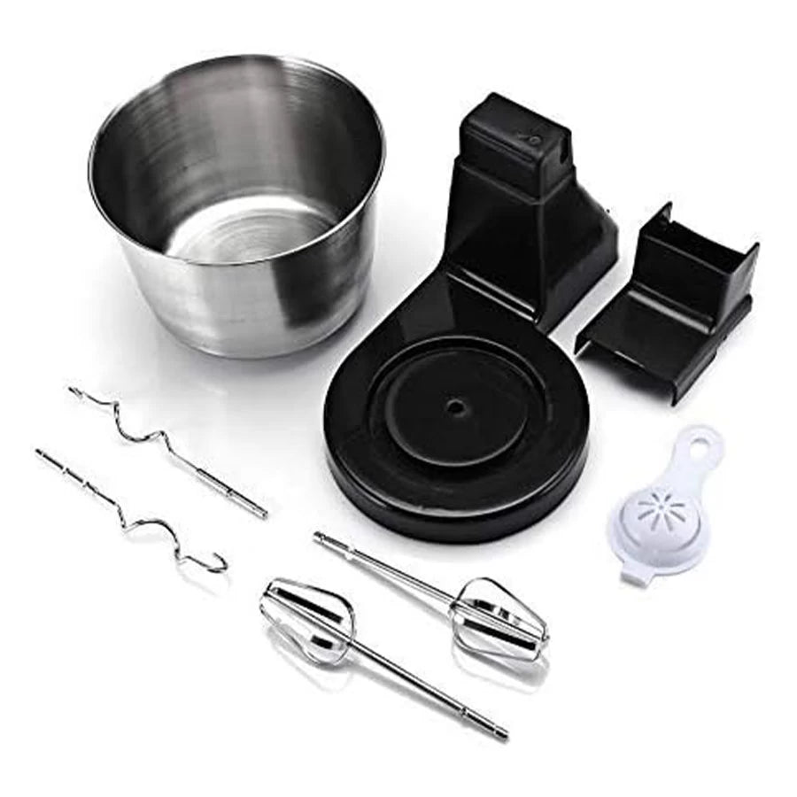 7-Speed Mixer Machine Electric Hand Whisk Egg Beater Baking Blender Mixing Bowl