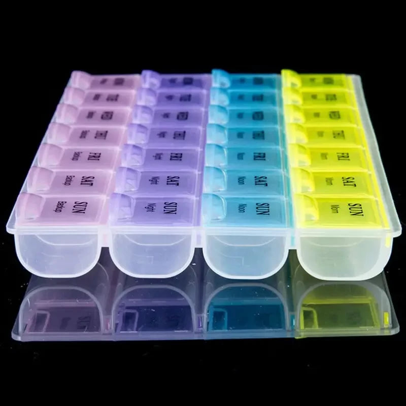 Tablet Pill Box Holder Medicine Storage Organizer