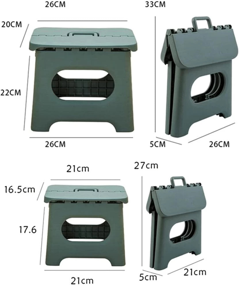 Thick Plastic Stool Hand Folding Pattern Children's Stool