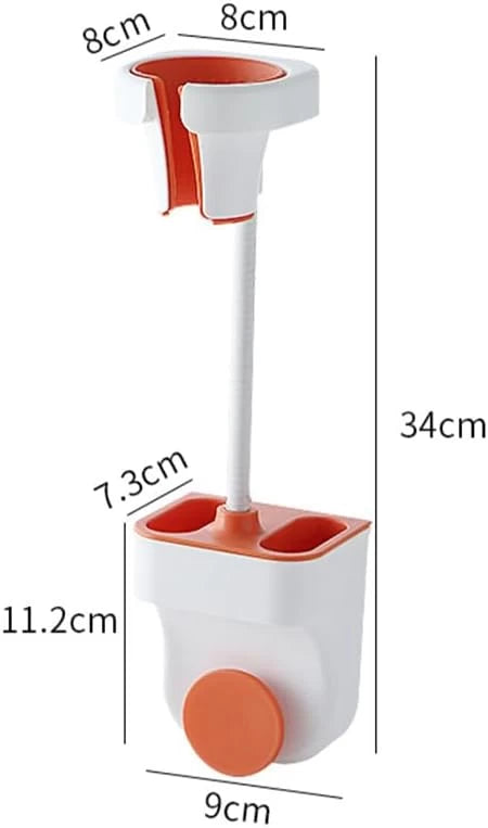 Adjustable Hair Dryer Holder – Hands-Free Stand with 360° Rotation & Positionable Arm