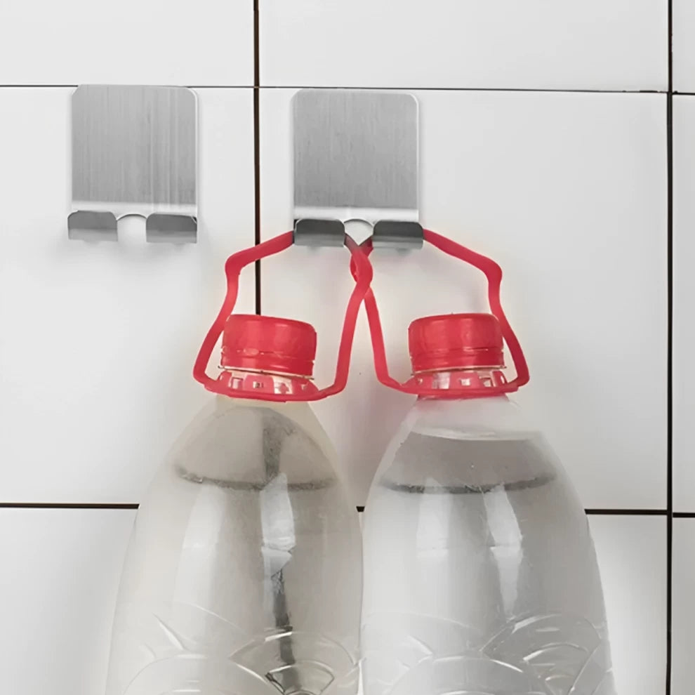 Wall Hooks Stainless Steel Multipurpose for Bathroom & Kitchen ( 2 pcs)