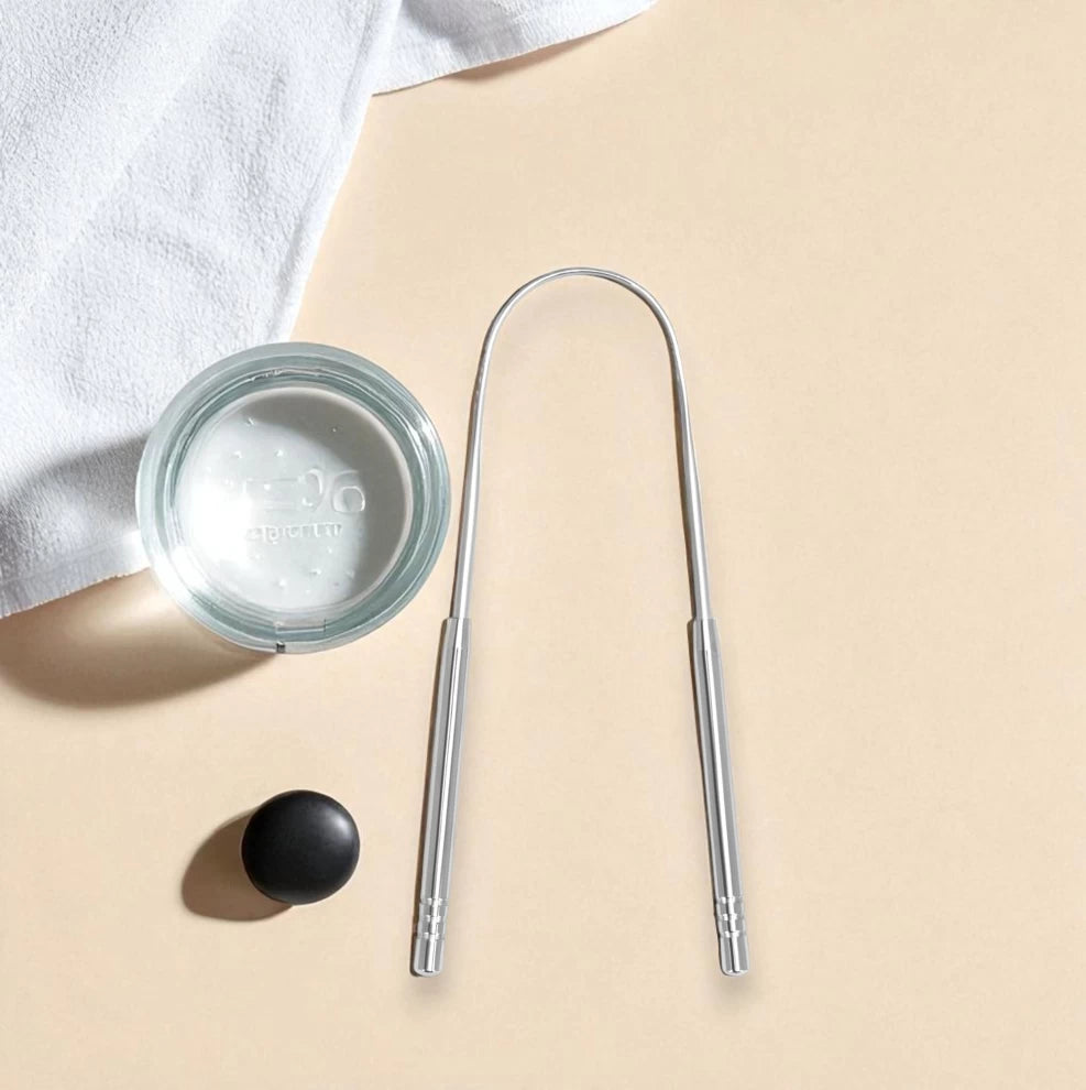 Stainless Steel Tongue Scraper for Oral Hygiene Cleaning