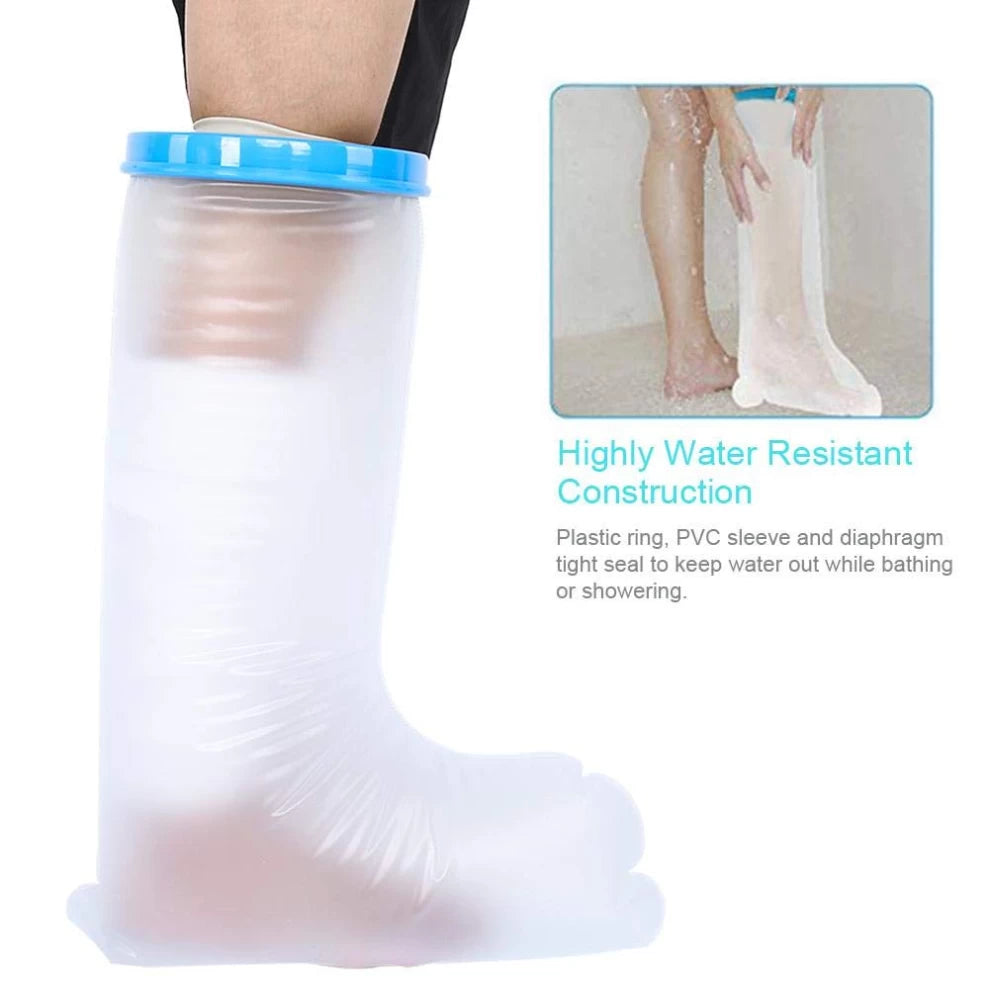 Waterproof Leg Cast Cover For Shower Adult,reusable Shower Boot Cover Watertight Foot Protector
