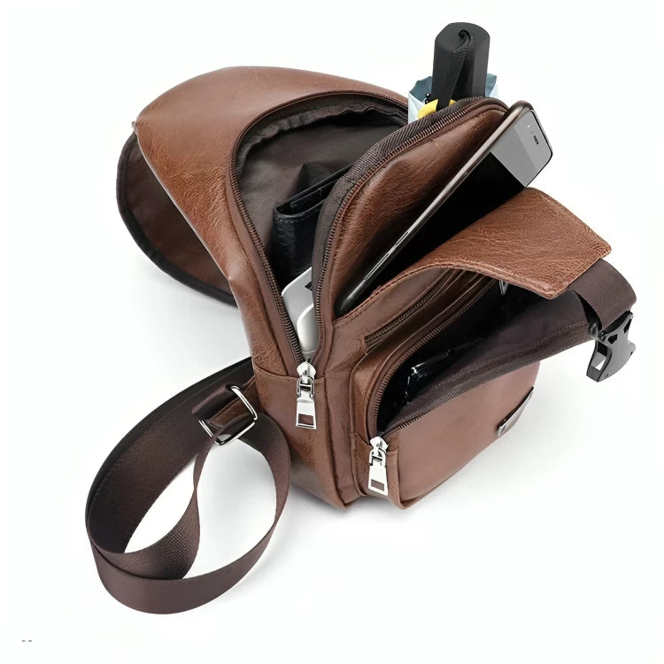 Waterproof Leisure PU Leather Single Shoulder Bag