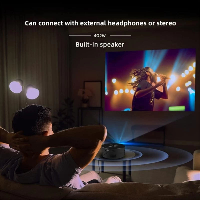 Borrego 10W LED Mini Projector with Remote