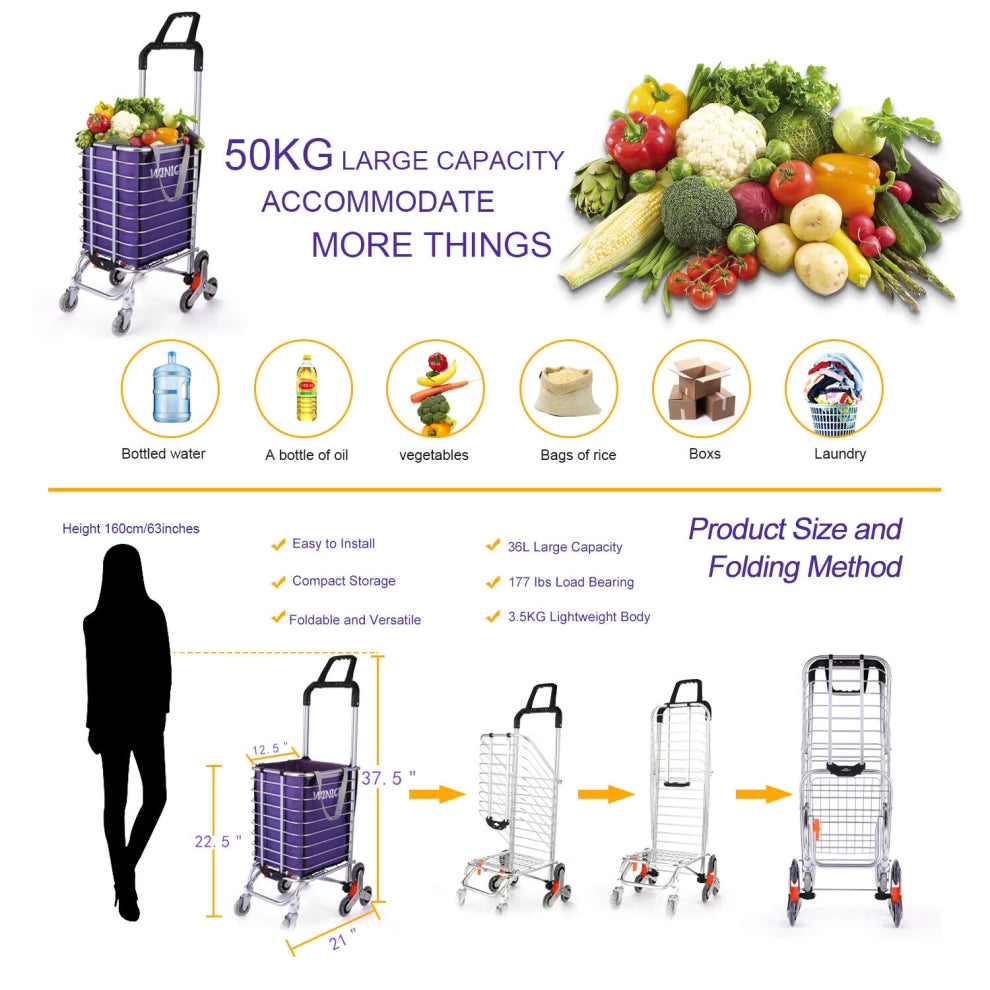 Trolley Folding Shopping Cart
