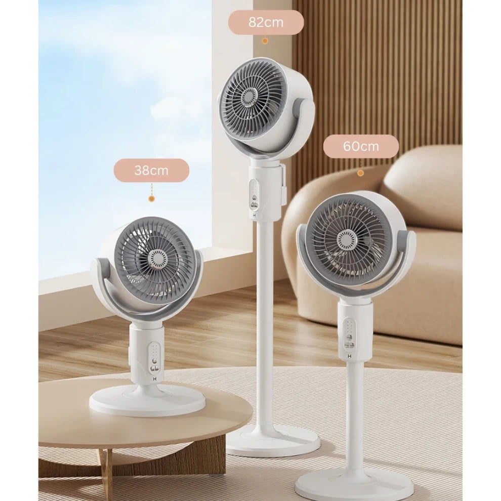Standing 180° Circulation and Adjustable Height Fan with Remote Control (F1)