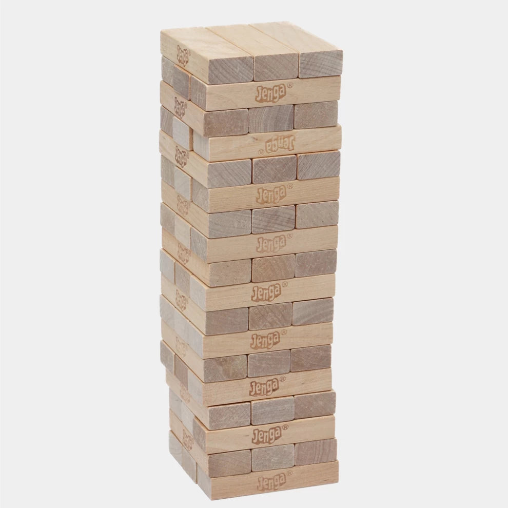 Wooden Beech Building Block set Stacking Board Game