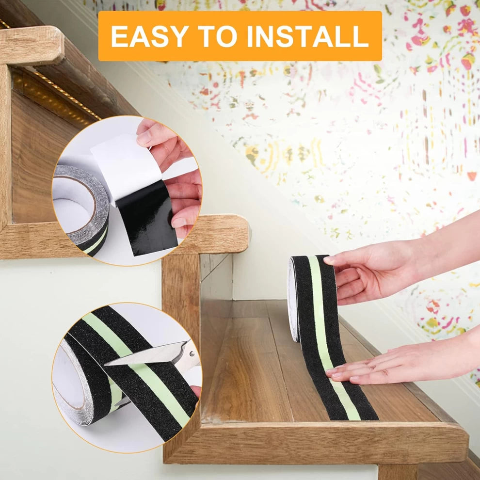 Anti Slip Traction Tape Glow Green For Stairs, Floor-5m